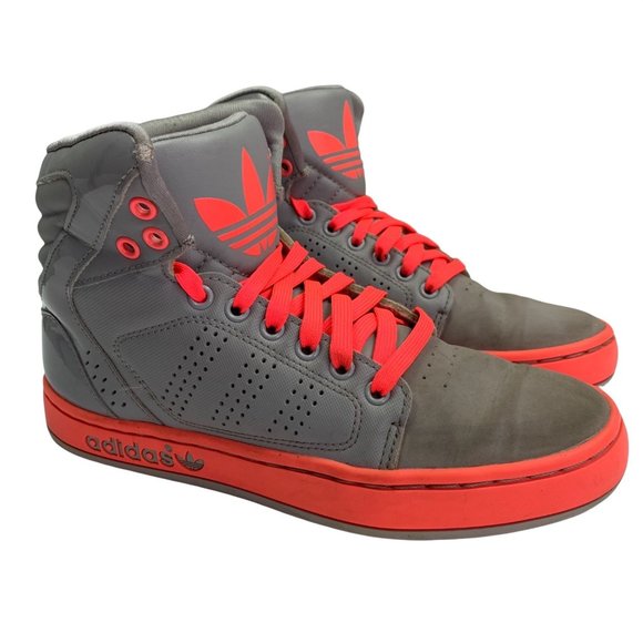 adidas | Shoes | Adidas Originals Adihigh Ext Sneakers Size 4 Girls Women  Gray Neon Pink Q3264 | Poshmark